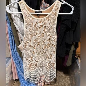 Lace Detail Express Top NWOT